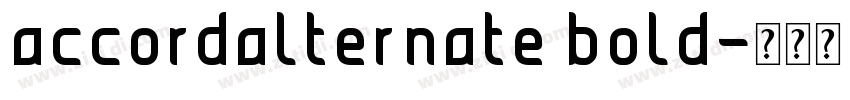 accordalternate bold字体转换